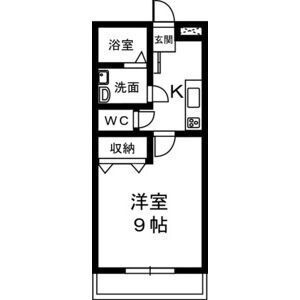 磐田市岩井のアパートの間取り