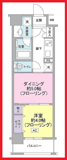 日神デュオステージ浅草今戸の間取り