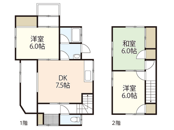 中野東６丁目戸建ての間取り