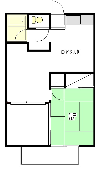 野田市柳沢のアパートの間取り