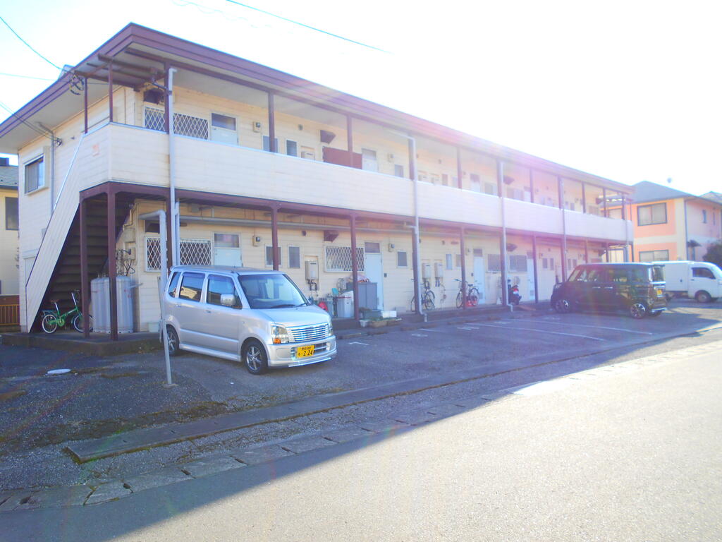 野田市柳沢のアパートの建物外観