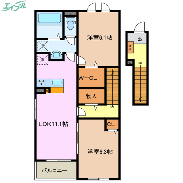 ライン　メゾン　Iの間取り