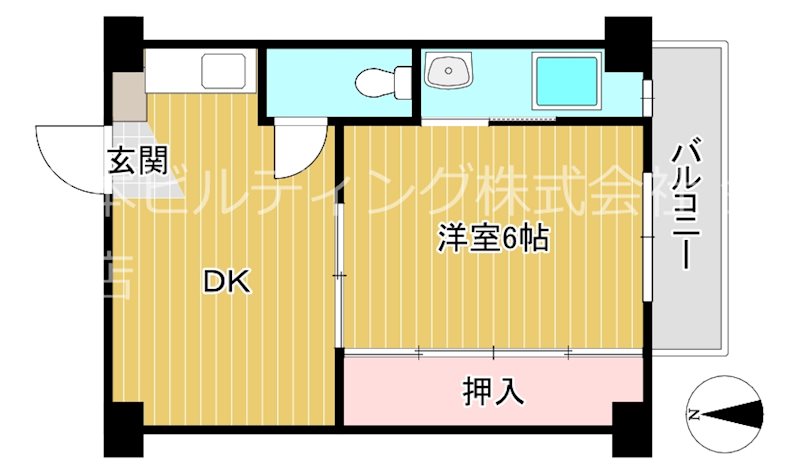 ビレッジハウス南野田4号棟の間取り