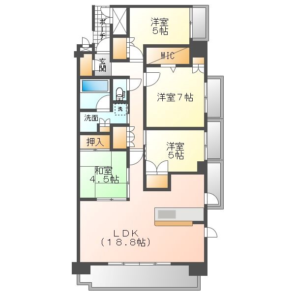 プレミスト徳重の間取り