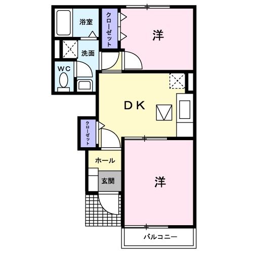 ブライトプレーヌ遠賀の間取り