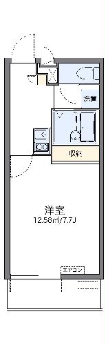 レオパレスバーン　ディーIの間取り