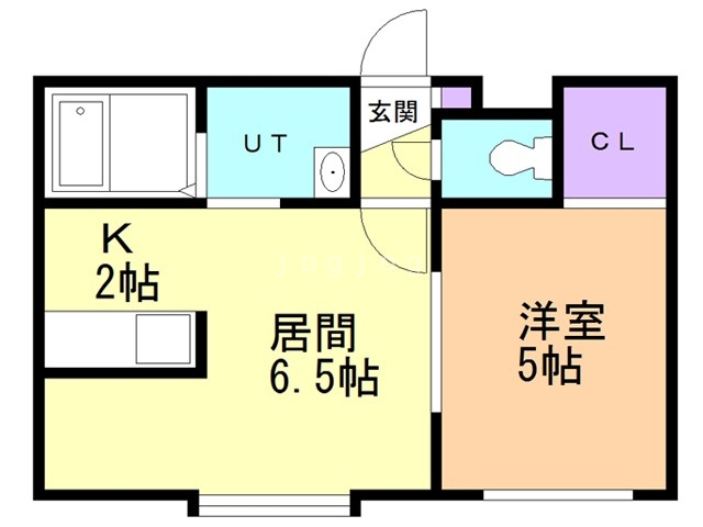 札幌市東区北三十条東のアパートの間取り