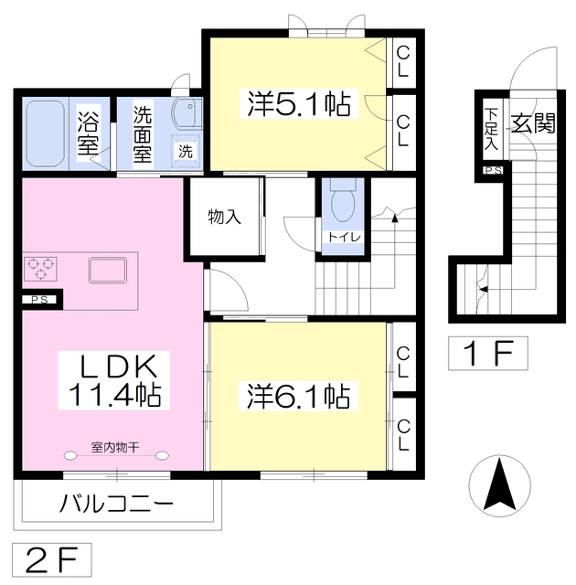 ラークスパーの間取り