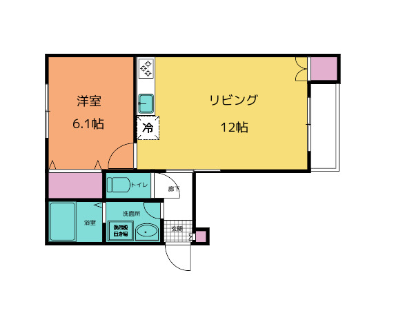 ビファイン泉中央の間取り