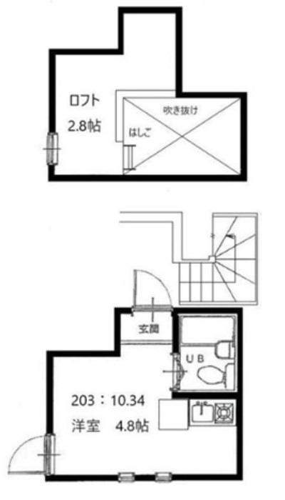 バール落合の間取り