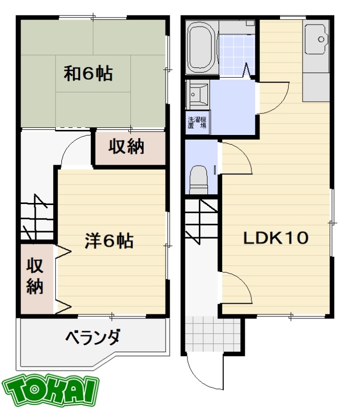 ハイツリープライツD棟の間取り