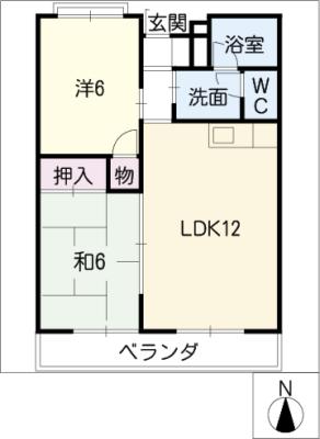 ＡＸＩＡ内藤の間取り