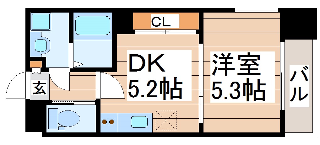 La Douceur片平の間取り