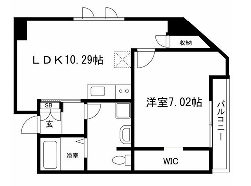 姫路市呉服町のマンションの間取り