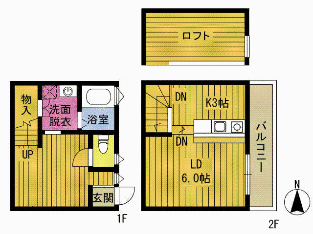 キャトルフィーユ別府駅前本町の間取り