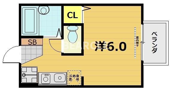 エメラルドグリーンの間取り