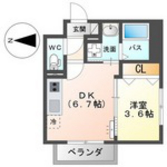 フォルマ日宇那の間取り写真