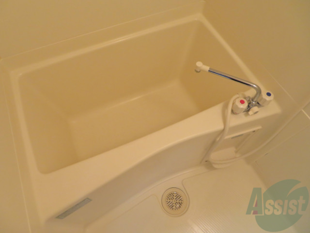 バス・シャワールーム　浴室はゆったりと浸かれるサイズ感になっています。