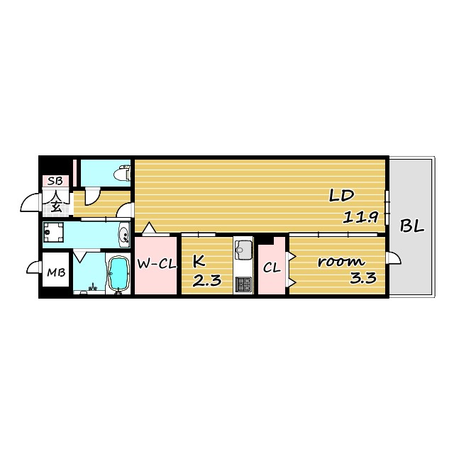 ティエラフェリスの間取り