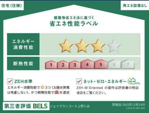 その他設備　☆省エネ性能ラベル☆