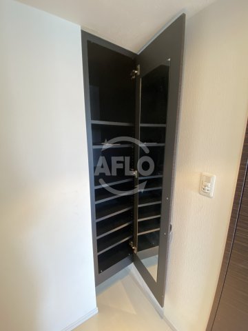 玄関　カスタリアタワー肥後橋　収納