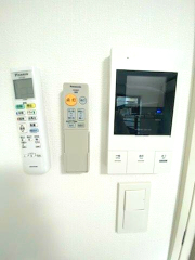 セキュリティ　モニター付きインターホンです