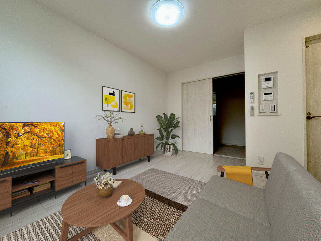 居室・リビング　室内モデルルーム写真