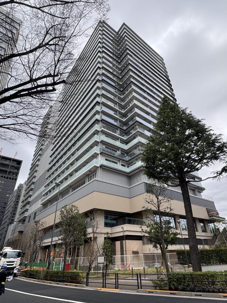 建物外観　免震構造、分譲タワーマンション！