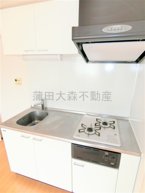 キッチン　2口ガスシステムキッチン