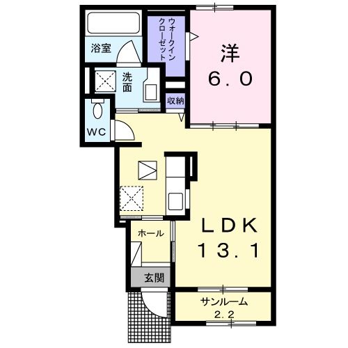 フォレストAの間取り写真