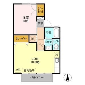 リバージュ Aの間取り写真