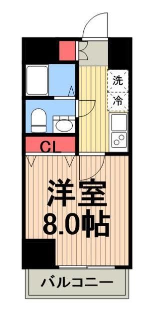 メイクスデザイン門前仲町リバープレイスの間取り写真