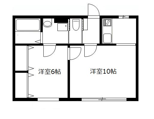 ＪＲ南武線 武蔵中原駅 徒歩6分 2階建 築17年の間取り写真
