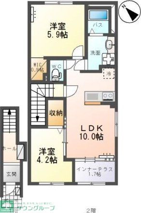 仙台市地下鉄東西線 荒井駅 徒歩38分 2階建 新築の間取り写真