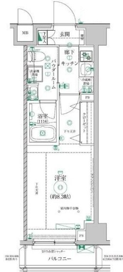 レアライズ清澄白河の間取り写真