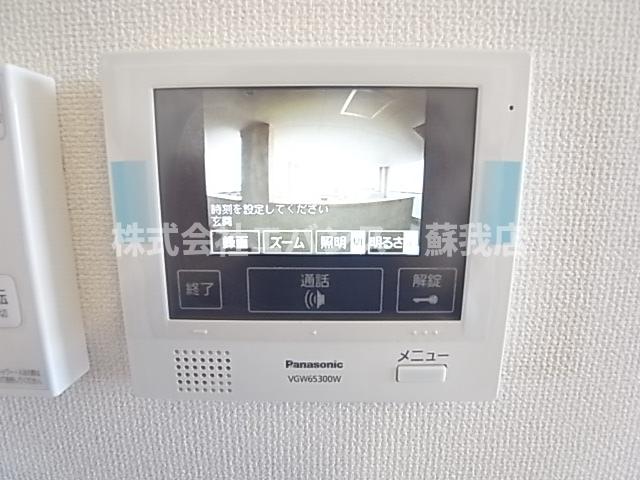 セキュリティ　モニター付きインターホンです