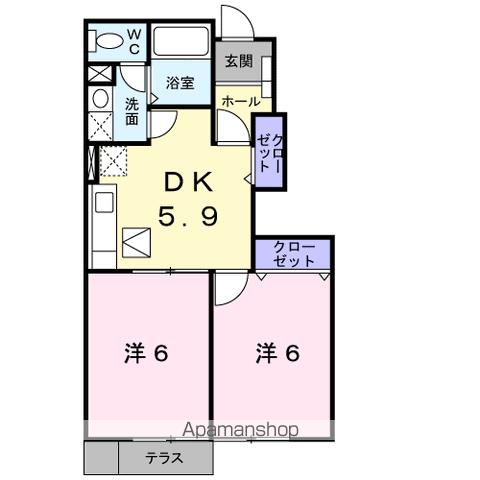 ヒルトップの間取り写真