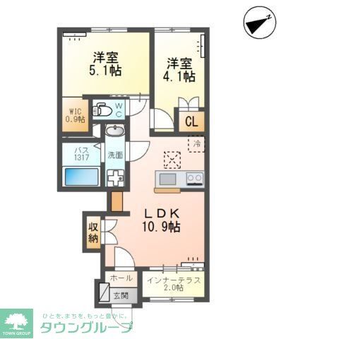 袋原2丁目アパート新築工事の間取り写真