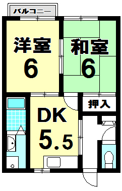 エーリー井山Aの間取り