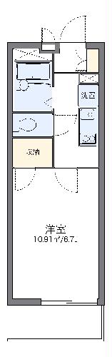 レオパレスヴィクトワールの間取り