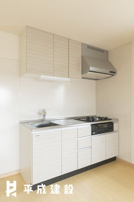 キッチン　3口ガスシステムキッチン