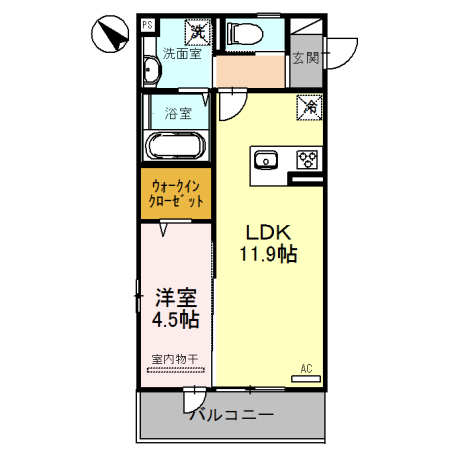 【ディールーチェ中百舌鳥の間取り】