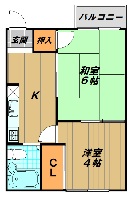 パル東須磨の間取り