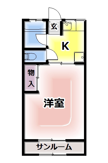 三津屋コーポの間取り