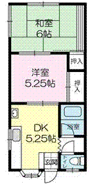 シェスタ高砂IIの間取り