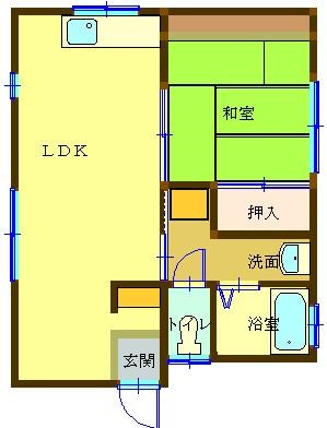 コーポカメリアの間取り