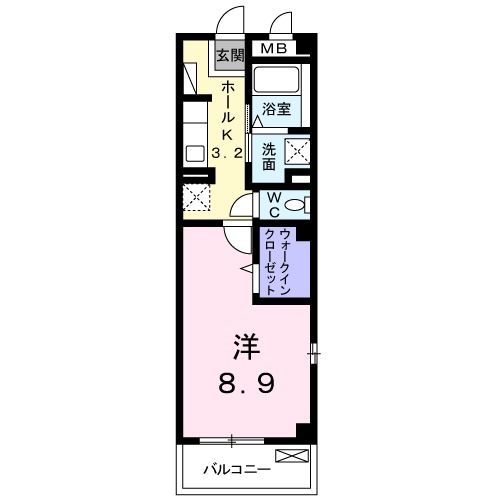 柏原市上市のマンションの間取り