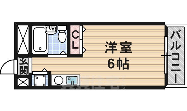 西宮市荒戎町のマンションの間取り