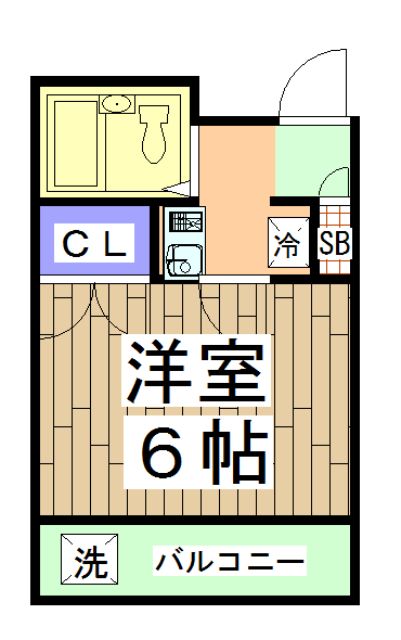 京都市中京区西ノ京中保町のマンションの間取り