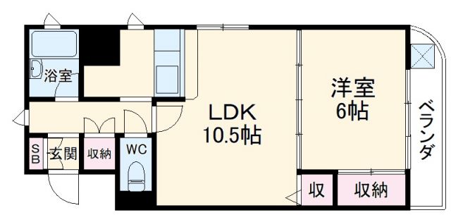 サンコートにしびの間取り